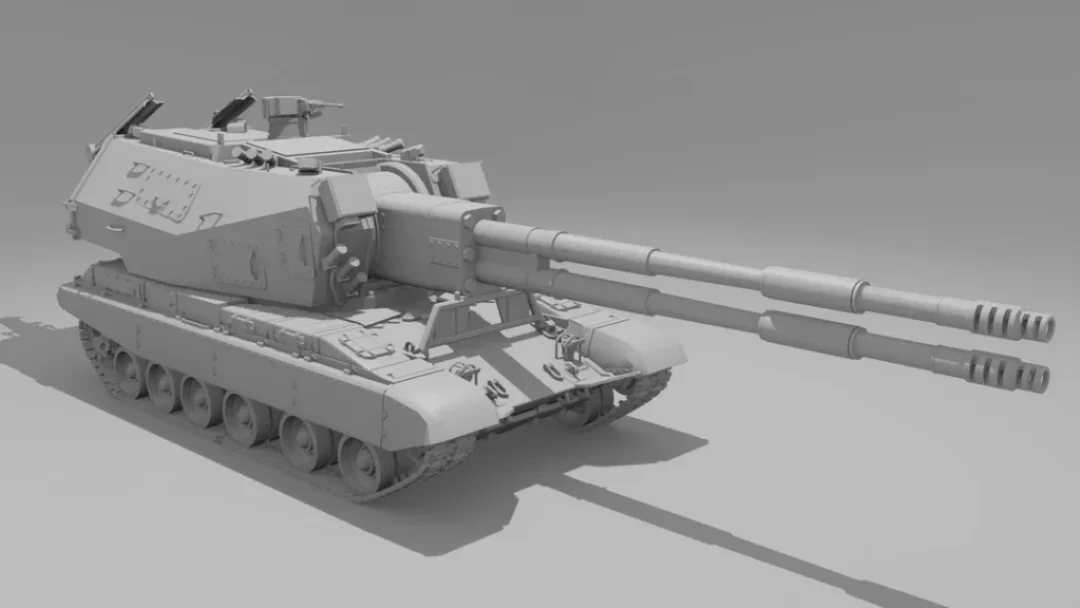 2S35 Koalitsiya SV Prototypes with 2 barrels